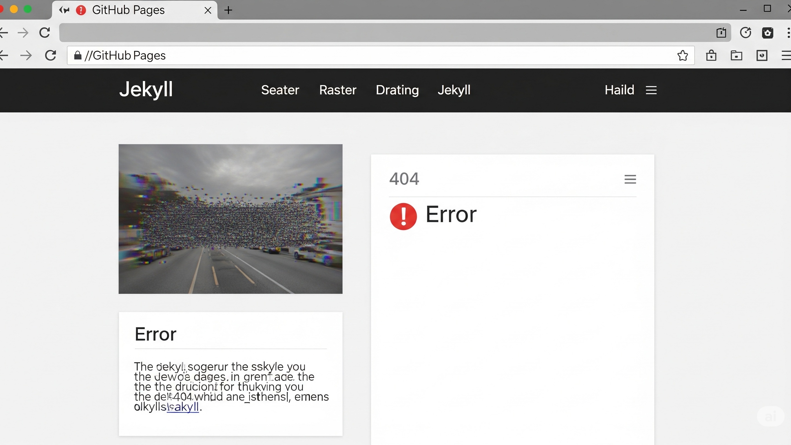 Why does my GitHub Pages Jekyll site break